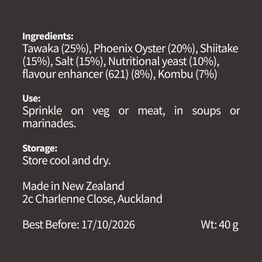 Aotearoa Umami - Mushroom Seasoning Blend - The Mushroom Smith